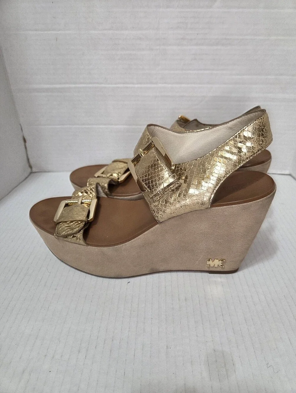 Michael Kors Warren Platform Wedge Sandals Heels